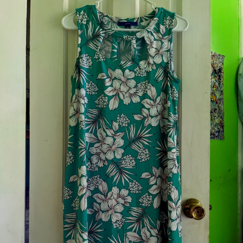 Floral Print Apt 9 Teal Dress